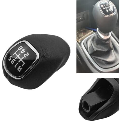 Gear Shift Knob Collars Lever Shifter Stick Head For Kia Sportage 2011 2012 2013 2014 2015 Rio 3 5 2013 2014 2016 Interior Parts