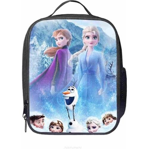 Frozen 2 Lunch Bag NEW Fashion Portable Waterproof Thickness Picnic Lunch Bag Office loncheras para mujer food bag Gift Disney