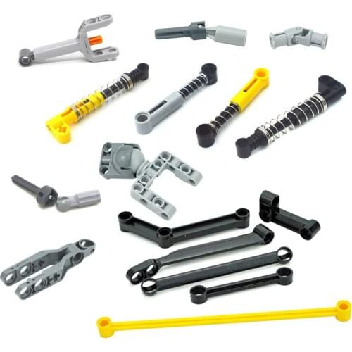 Technical Parts Bricks Shock Absorber Universal Wheel Push Rod Connector Drive Steering Building Blocks 61903 92906 52731 57515