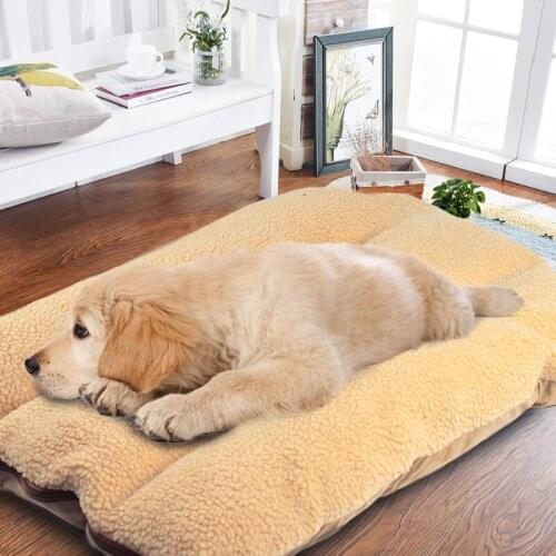 Pet Supplies New Medium and Large Dog Mats Kennel Bed Dog Mats Removable and Washable Golden Husky Pet Bed