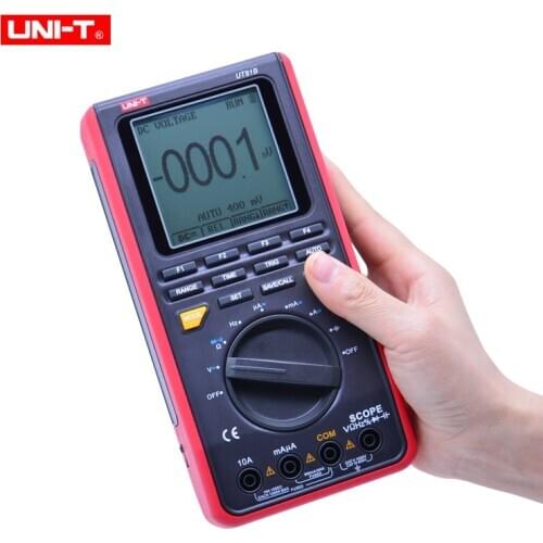 UNI-T UT81C/UT81B Real-Time Sample Rate Handheld Oscilloscope Digital Multimeter AC DC Resistance Capacitance Frequency Meter