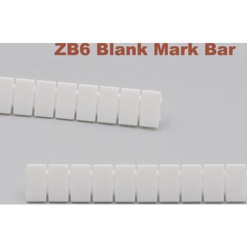 ZB6 blank marker strips UK2.5B UK5N UDK4 UKK5 UK5-TWIN Din Rail Terminal Block Mark bar morsettiera ZB-6 terminals label