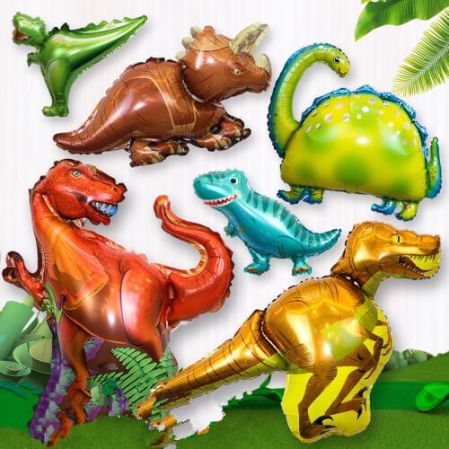 1 pcs Giant Dinosaur foil balloon boys animal balloons children dinosaur birthday party jurassic world decorations toy balloon