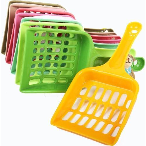 1 pcs Useful Cat Litter Shovel Pet Cleanning Tool Plastic Scoop Cat Sand Cleaning Products Toilet For Dog Food Spoons new