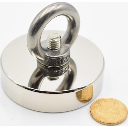 1pc Strong Neodymium magnet super powerful search magnets hook power magnetic material fishing salvage permanent NdfeB holder