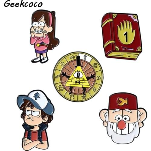 20pcs/lot J2761 Cartoon Metal Pins Enamel Brooches for Women Men Lapel Pin Backpack Badge Denim Pin High quality