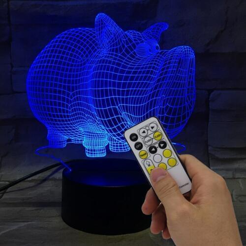 3D Acrylic Colorful Table Lamps For Living Room Gradient Atmosphere Novelty Desk Lamp Christmas gifts 3D night lights