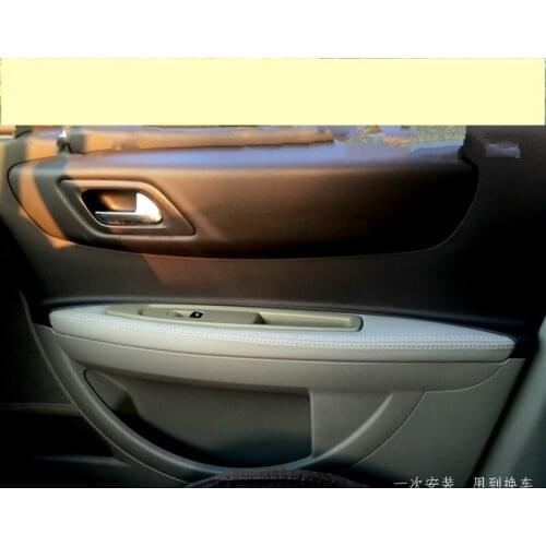 4PCS Microfibre Leather Interior Doors Armrest Protective Cover For Citroen C-Triomphe C-Quatre CAB093