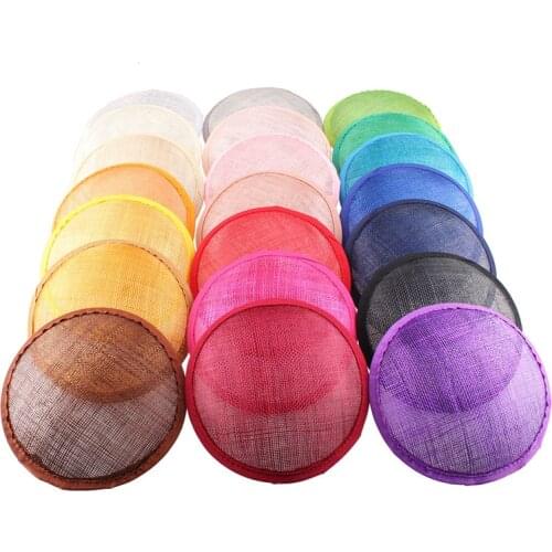 5.2"(13Cm) Sinamay Fascinators Bases Linen Material Hair Accessories Gril DIY Hair Accessories High Quality 12Pieces/Lot MYQH019