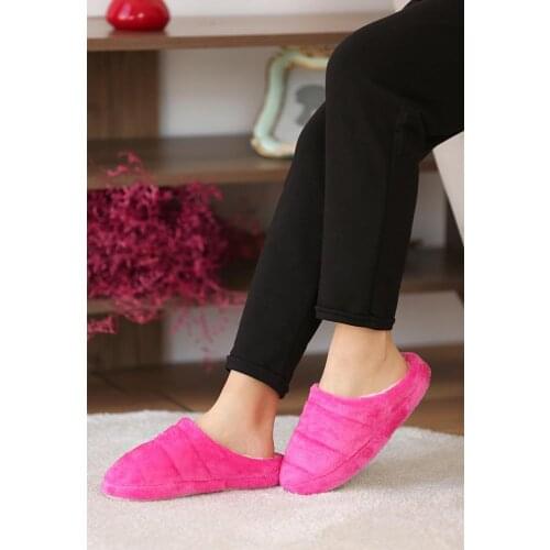 A660-20Fusya Pink Potin Fushia Women Home Slipper A660-20