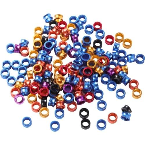 Aluminum Bird Foot Ring ID 4mm/4.7mm Bird Outdoor Flying Training Race Identification Tag No Serial Number 6 Colors Mixed 500Pcs