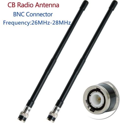 2 PCS CB Antenna 26MHz-27Mhz BNC Connector Compatible with Cobra Midland Uniden Maxon Radio Shack Portable Handheld CB Radio