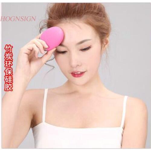 Bamboo Charcoal Silicone Cleansing Instrument Electric Sonic Vibration Beauty Washing Machine Pore Clearing Surface Cleaner