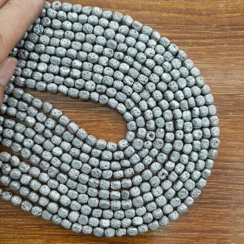 5*7mm Natural Semi-precious Stones Beaded Square Rough Loose Beads for Charms Women Jewelry Making DIY Bracelet Necklace Parts