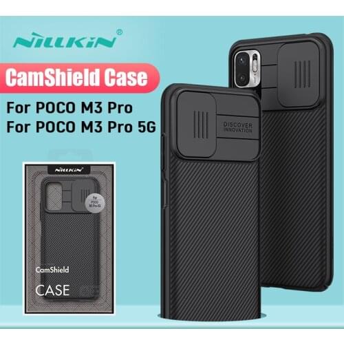 For Xiaomi Poco M3 Pro 5G Case NILLKIN CamShield Case Slide Camera Protection Privacy Back Cover For Xiaomi Redmi Note 10 5G