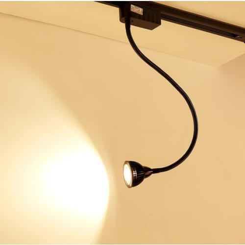 Cob universal head lengthened hose track lamp