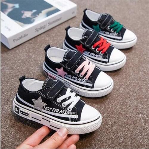 Childrens shoes spring and autumn new fashion printing low top canvas shoes boys and girls' soft sole antiskid casual shoes