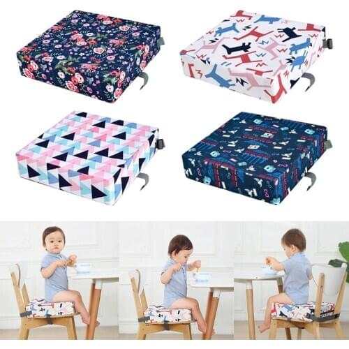 Children Increased Chair Pad Baby Dining Seat Cushion Adjustable Removable Highchair Booster