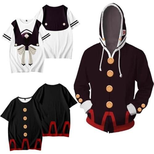 Toilet-bound Hanako-kun t shirt Anime Jibaku Shounen Hanako kun Cosplay t-shirt summer mens short sleeve tops cotton tees