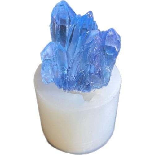Simulation Original Stone Crystal Cluster Epoxy Resin Mold DIY Silicone Mould T84A