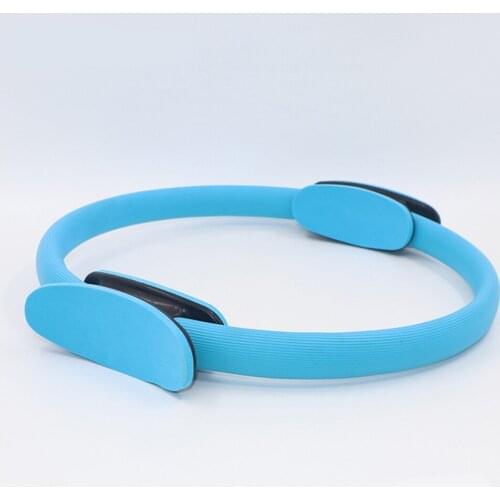 38cm Yoga Ring Balance Yoga Fitness Ball Sport Fitness Weight Exercise Resistance Pilates Circle Aerobic Fitness Wheel Handle