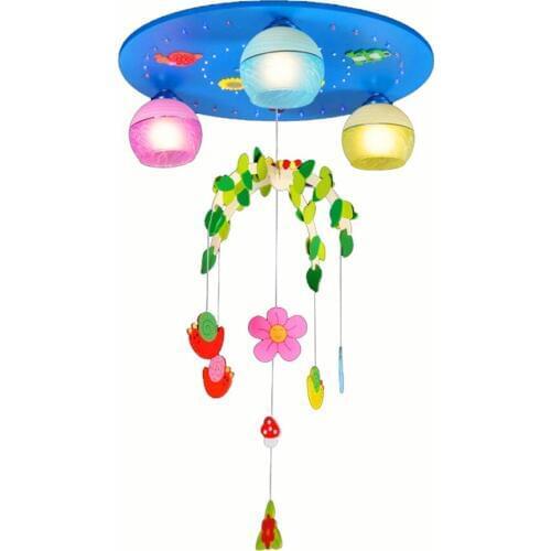 Creative Rotated Cartoon Childrens Room Ceiling Lamp Cute Baby Room Ceiling Lamps Bedroom Ceiling Light Fixtures