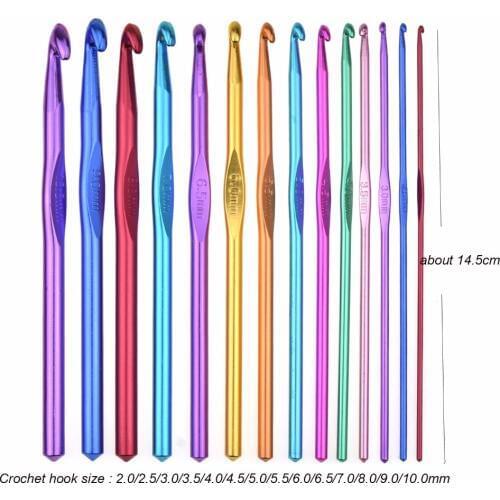 2019 Hot 1pcs Sewing Needles Aluminum Crochet Hook Knitting needles Sewing accessories