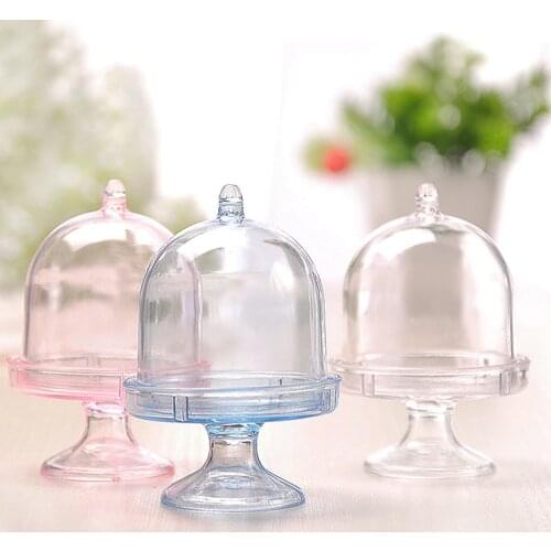 Lot Transparent Plastic Tray Candy Box for DIY Wedding Candy Box Baby Shower Birthday Guests Gift Box Party Supplies