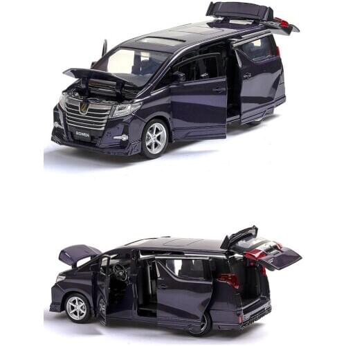 1:32Big Size Elfa Car Model Babysitter Car Simulation Toy Car Return Force Can Open Door Simulation Engine Sound Boy Toy Kid Toy