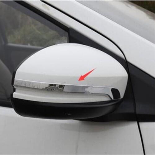For Honda City 2014-2017 ABS Chrome Side Rearview Mirror Strip Molding Cover car Accessories car styling 2pcs