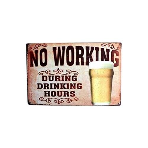 Wall Handing Painting for Grage Bar Pub Coffee Office Home Bedroom 12" X8"