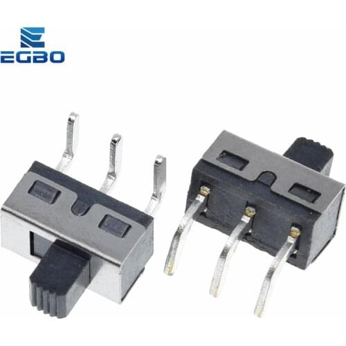 10PCS SS12D10 SS12D06 Toggle Switch 3Pins Straight Feet Handle High 5mm Spacing Of 4.7mm 3A 250V SS12D10 Power Switches