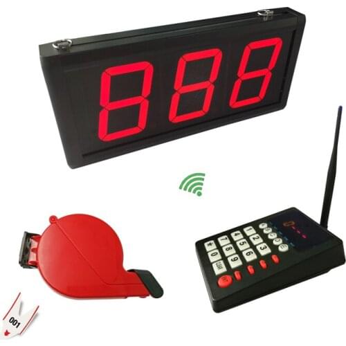 Professional Simple Queue management System in clinic, hospital keyboard with display and ticket dispenser