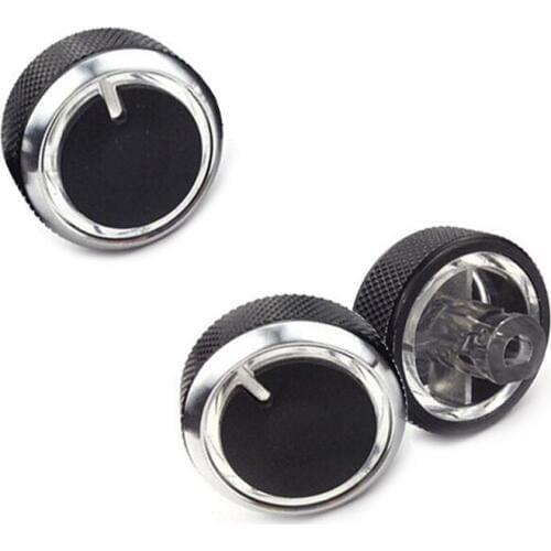3X Aluminum Alloy Car AC Knob Air Conditioning Heat Control Switch Knob Button Fit For Chevrolet Spark/Chery QQ3 QQ6