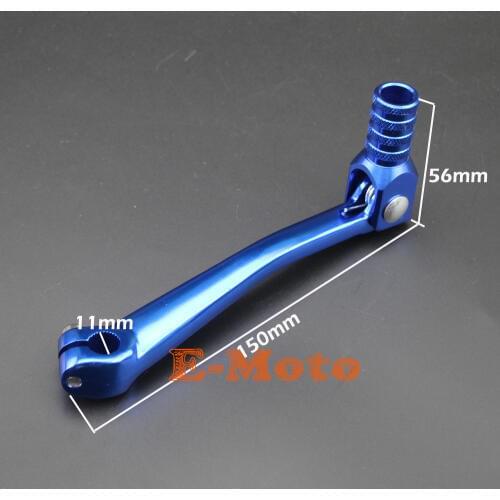 Blue Aluminum Gear Shifter Shift Lever for Chinese Motorcycle Pit Dirt Bike 50 70 90 110 125 150 160 cc Folding Gear Shift Lever