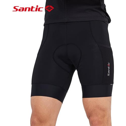 Santic Cycling Shorts Men 4D Coolmax Padded Biker Shorts Women Summer Breathable MTB Bike Short Pants Bicycle Tights Asian Size