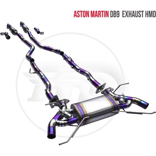 Titanium Alloy Exhaust Pipe Manifold Downpipe is Suitable for Aston Matin DB9 Auto Modification Electronic Valve