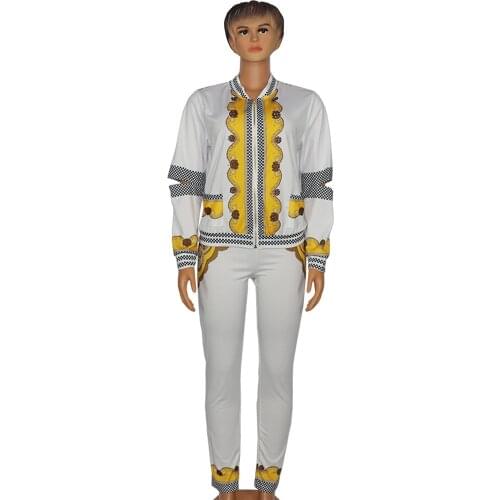 African Women Sets Long Sleeve Blazer Jacket Pants Suits Office Lady Elegant 2 Piece Set Business Outfits Africa Clothing