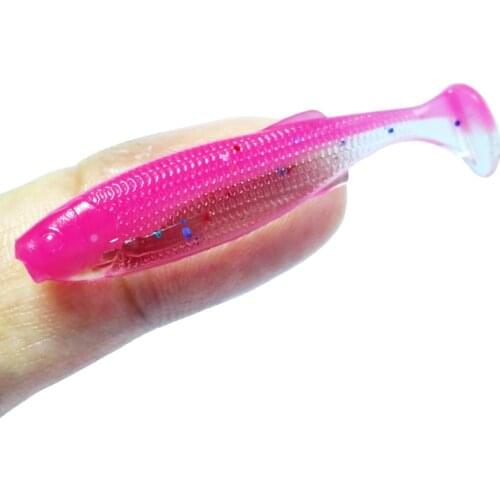 4.5cm 10pcs Soft Lures Silicone Bait Goods For Fishing Sea Fishing Pva Swimbait Wobblers Artificial Tackle