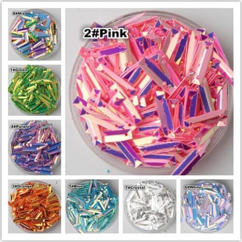 3*14mm 500pcs/lot golden platting rectangle/crystal beads/shoes hat decoration materials/Wedding beauty accessories freeshipping