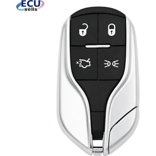 4 Buttons Modified Blank Fob Key Case Remote Smart Key Shell for Maserati President Ghibli Levant
