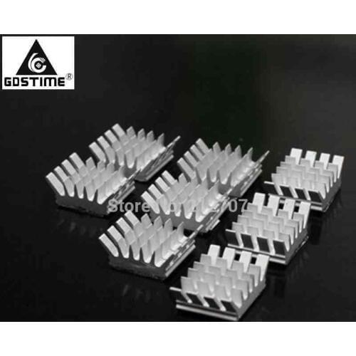 50PCS Lot Gdstime Aluminum Computer for Xbox360 PS VGA Card DDR RAM Video Memory Cooling Cooler Heatsink 14x13x6 MM