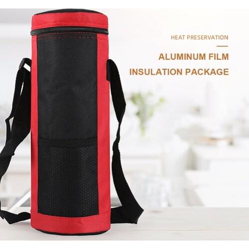 Aluminum Film Insulation Picnic Bag Outdoor Camping Food Cooler Bags Water Drink Bottle Bag Folding Picnic Storage Durable Bags