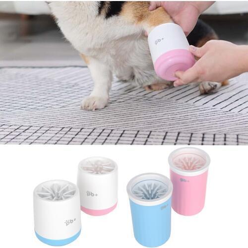 Pet Foot Wash Cup Dog Puppy Muddy Paw Clean Tools Pets Manual Rotary Cleaner Mug Quickly Wash Foot Cleaning Bucket For Dogs