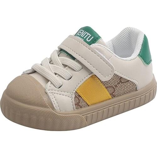 2021 New PU Leather First Walkers Baby Toddler Shoes Breathable Casual Sneakers for Infant Kids Boys and Girls