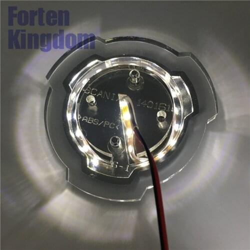 1PC For King Of The Road Truck Or Car Custom Front Grille Emblem Badge With White 24V LED Lighting Plate 1401610
