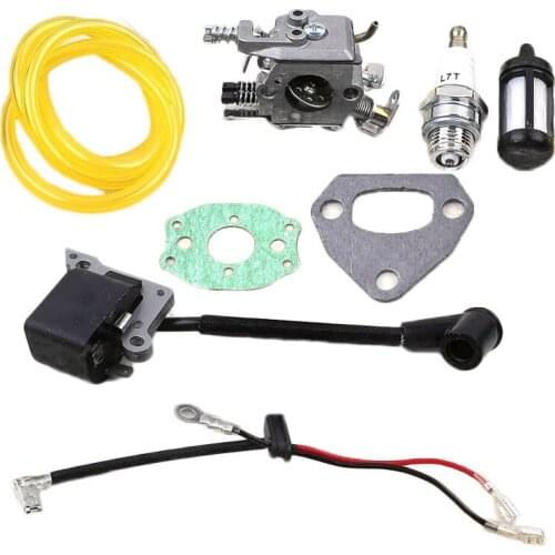 Carburetor Muffler Gasket Ignition Coil Fuel Hose Filter Spark Plug For HUSQVARNA 136 137 141 142 36 41 Chainsaw