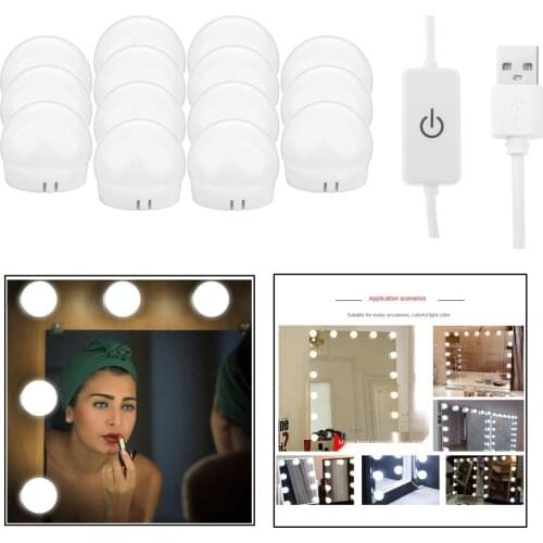Vanity Mirror Lights Dimmable LED Makeup Lights for Makeup Dressing Table LED Mirror Lights Bathroom Vanity Light Lighting