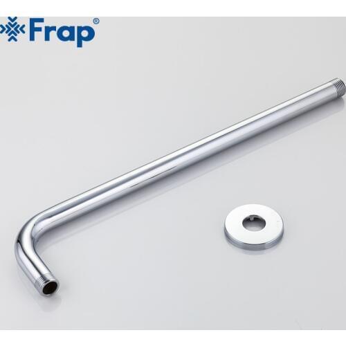 Frap Chrome plated Silver Shower arm Bathroom accessories Modern Style High Quality Brass Material Wall-mounted Fixed ArmY81016