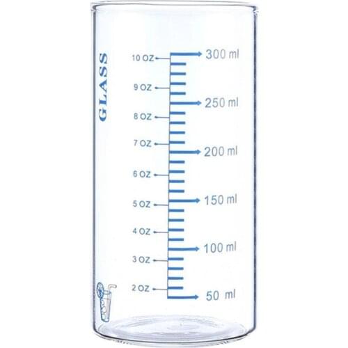 Milk Cup Graduated Clear Scale Design High Borosilicate Glass Cold Heat Resistant Multipurpose Water Mug
